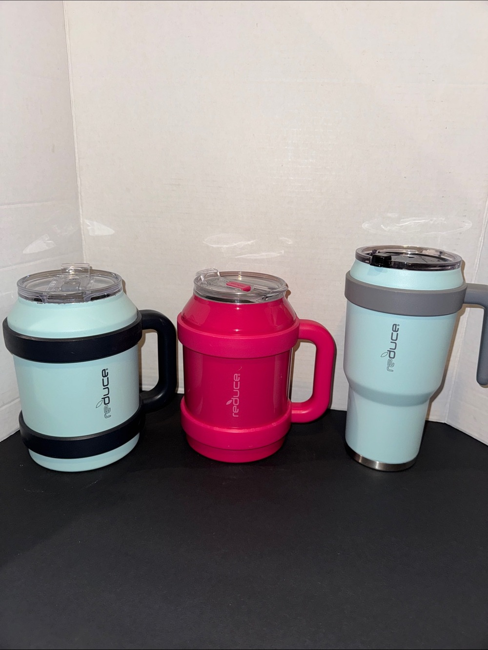 reDUCE Stainless Steel Insulated Mug - Mint and Pink Options